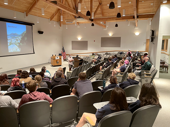 Schoodic classroom with Dr. Dastoor