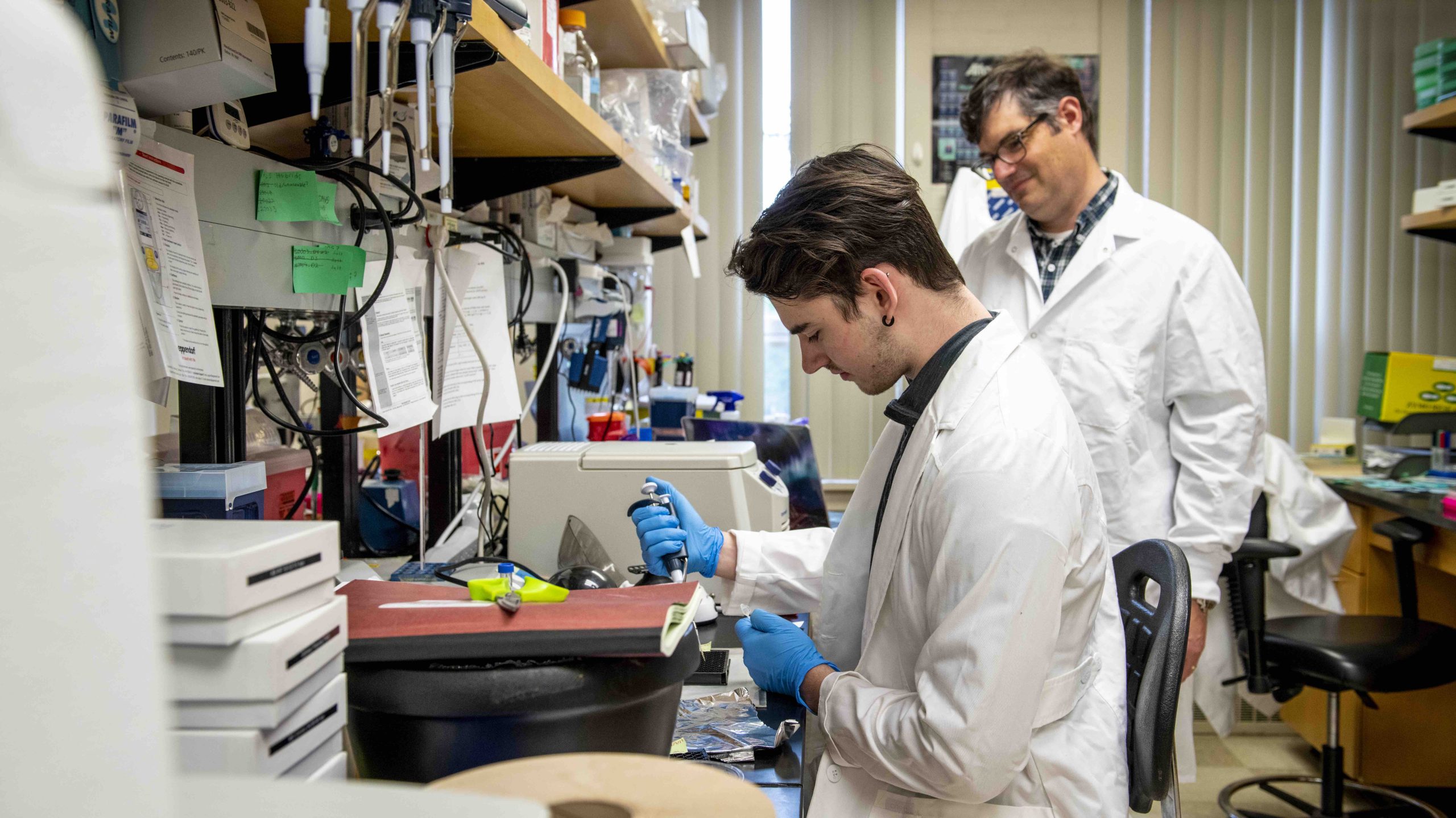 Ben King and his team of students work in the Molecular and 